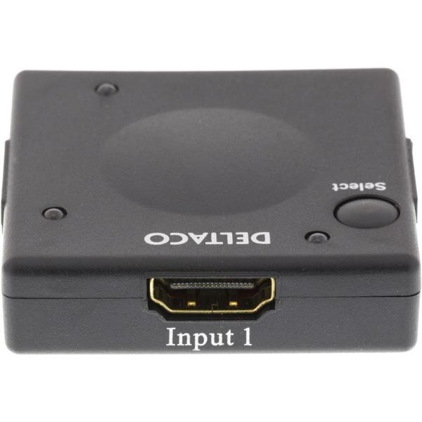 Adapteris Deltaco HDMI-7002 (3 IN -> 1 OUT) kaina ir informacija | Adapteriai, USB šakotuvai | pigu.lt