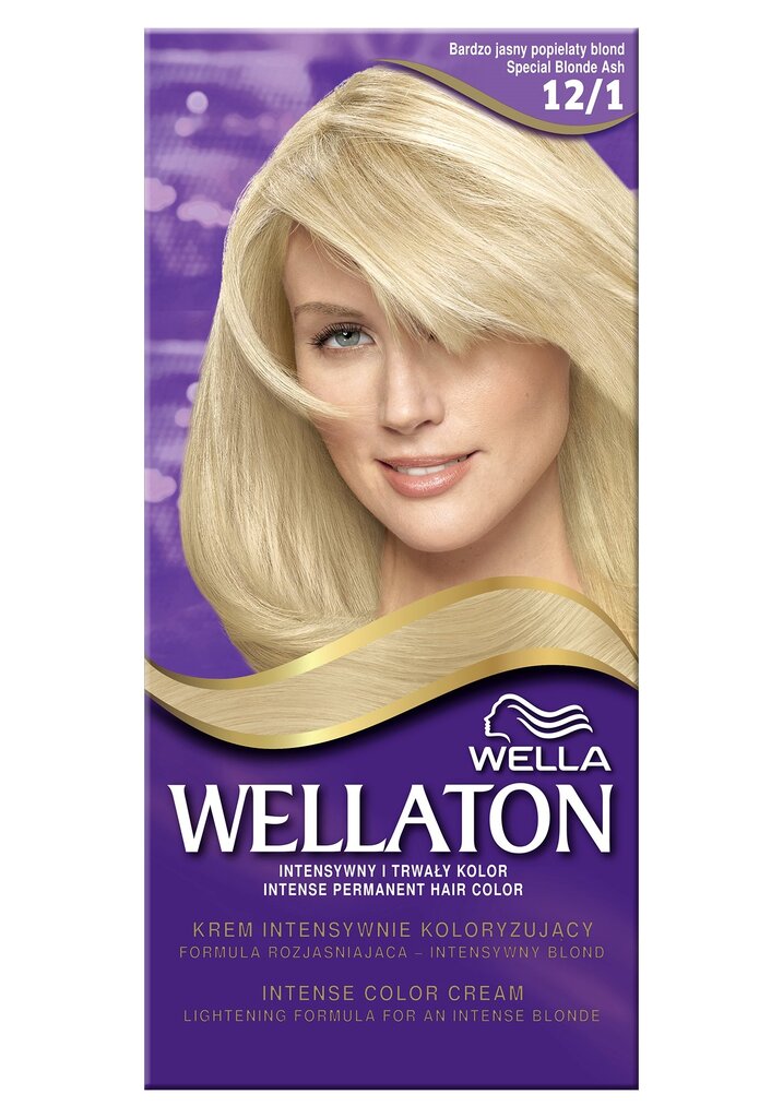 Plaukų dažai Wella Wellaton 100 g, 12/1 Special Blonde Ash kaina ir informacija | Plaukų dažai | pigu.lt