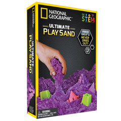 Kinetinio smėlio rinkinys National Geographic (purpurinis) kaina ir informacija | Piešimo, tapybos, lipdymo reikmenys | pigu.lt