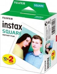 Пленка для моментальных фотоаппаратов FUJIFILM Instax Square Glossy, 2x10шт. цена и информация | Аксессуары для фотоаппаратов | pigu.lt