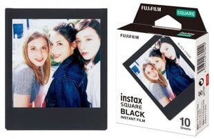 Моментальная фотопленка instax SQUARE GLOSSY BLACK FRAME (10pl) цена и информация | Аксессуары для фотоаппаратов | pigu.lt