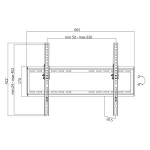 LogiLink BP0039 37-70” kaina ir informacija | Televizorių laikikliai, tvirtinimai | pigu.lt