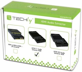 Garso komutatorius Techly HDMI audio DIGITAL LPCM DTS/ANALOG 7.1CH kaina ir informacija | Komutatoriai (Switch) | pigu.lt