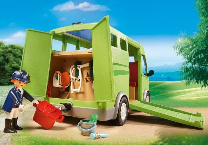 6928 PLAYMOBIL® Country, Žirgų transportavimo automobilis kaina ir informacija | Konstruktoriai ir kaladėlės | pigu.lt