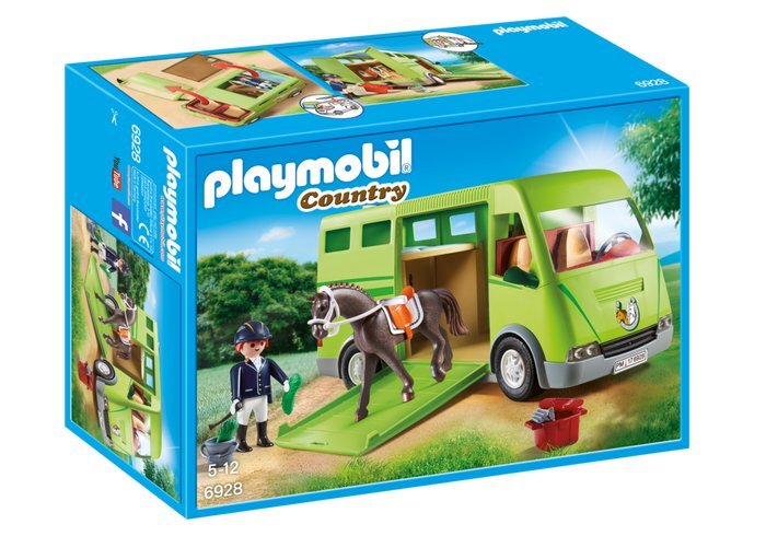 6928 PLAYMOBIL® Country, Žirgų transportavimo automobilis kaina ir informacija | Konstruktoriai ir kaladėlės | pigu.lt