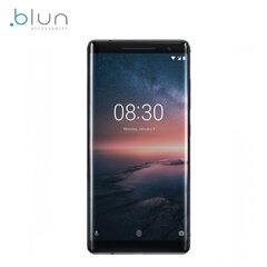 Grūdinto stiklo ekrano apsauga Blun 9H, skirta Nokia 8 Sirocco telefonui, skaidri kaina ir informacija | Apsauginės plėvelės telefonams | pigu.lt