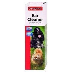 Beaphar ausų lašai Ear-Cleaner, 50 ml kaina ir informacija | Priežiūros priemonės gyvūnams | pigu.lt