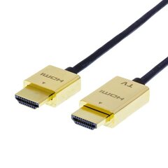 Deltaco HDMI-1043-K, HDMI, 3m kaina ir informacija | Kabeliai ir laidai | pigu.lt