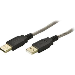 Deltaco USB2-8-K, USB 2.0 "A-A", 2,0 м цена и информация | Кабели и провода | pigu.lt