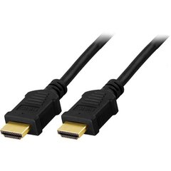 Deltaco HDMI-1010-K, HDMI, 1 m kaina ir informacija | Kabeliai ir laidai | pigu.lt