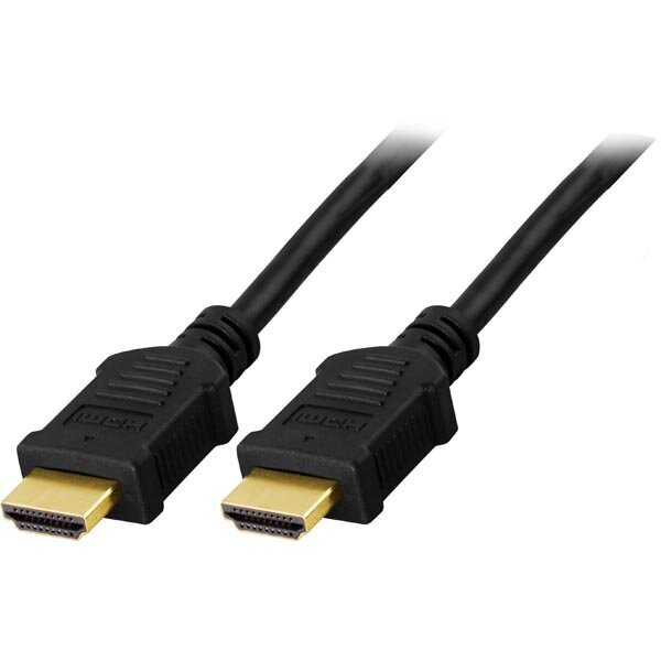 Deltaco HDMI-1050-K, HDMI, 5 m kaina ir informacija | Kabeliai ir laidai | pigu.lt