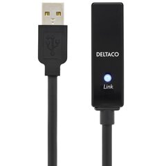 Deltaco, USB-A, 5 m kaina ir informacija | Kabeliai ir laidai | pigu.lt