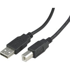 USB кабель Deltaco USB-218S, USB 2.0 A male - B male, 2 м цена и информация | Кабели и провода | pigu.lt