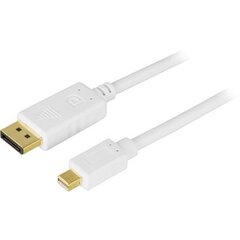 Deltaco, DisplayPort - Mini DisplayPort, 1m цена и информация | Кабели и провода | pigu.lt