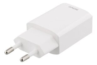 Deltaco 100-240V 2.4A, 1xUSB, USB-AC150 kaina ir informacija | Krovikliai telefonams | pigu.lt