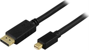 Deltaco, DisplayPort - Mini DisplayPort, 5.0m цена и информация | Кабели и провода | pigu.lt