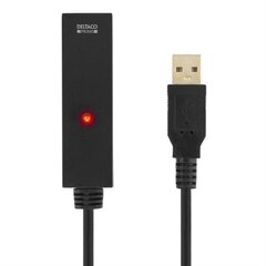 Deltaco USB2-EX20M, USB-A, 20 м цена и информация | Кабели и провода | pigu.lt