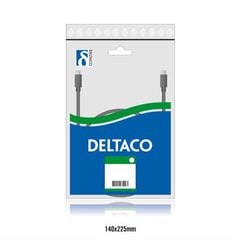 Patch kabelis Deltaco V2-TP, RJ45 UTP (CAT 5e), 2 m kaina ir informacija | Kabeliai ir laidai | pigu.lt