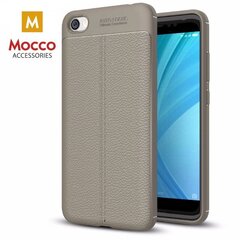 Apsauginė nugarėlė Mocco Litchi Pattern, skirta Samsung G965 Galaxy S9 Plus telefonui, pilka цена и информация | Чехлы для телефонов | pigu.lt