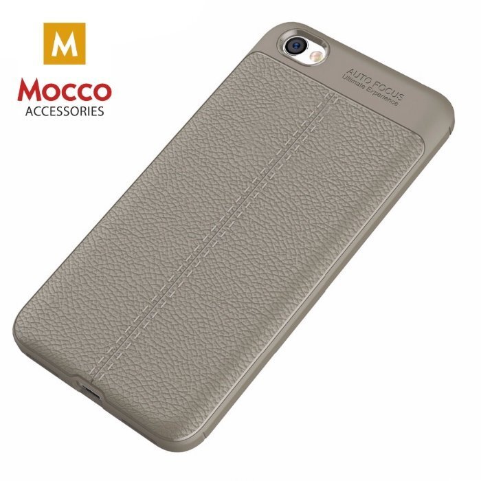 Apsauginė nugarėlė Mocco Litchi Pattern, skirta Apple iPhone X telefonui, pilka kaina ir informacija | Telefono dėklai | pigu.lt