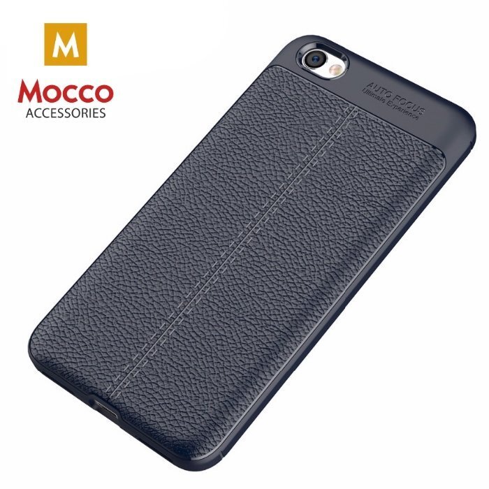 Apsauginė nugarėlė Mocco Litchi Pattern, skirta Apple iPhone X telefonui, mėlyna цена и информация | Telefono dėklai | pigu.lt