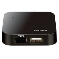 USB šakotuvas D-Link DUB-H4   USB 2.0 480 Mbit/s цена и информация | Адаптеры, USB-разветвители | pigu.lt