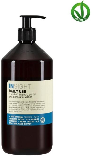 Žvilgesio plaukams suteikiantis šampūnas kasdieniam naudojimui Insight Daily Use Energizing, 900 ml цена и информация | Šampūnai | pigu.lt