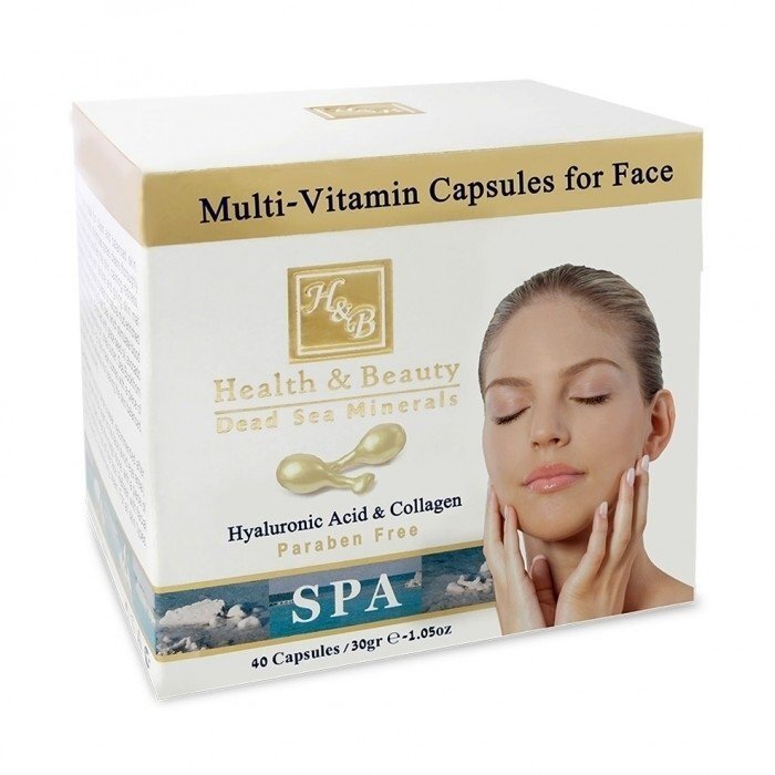 Multivitaminų serumas kapsulėse veidui Health & Beauty Premium line, 40 vnt. kaina ir informacija | Veido aliejai, serumai | pigu.lt