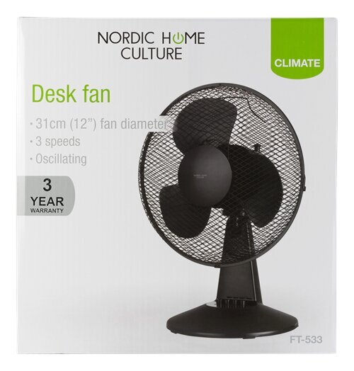 Ventiliatorius Nordic Home Culture NHC FT-533 kaina ir informacija | Ventiliatoriai | pigu.lt