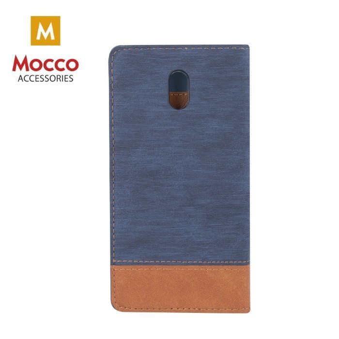 Atverčiamas dėklas Mocco Smart Retro, skirtas Xiaomi Redmi 4X telefonui, mėlynas/rudas kaina ir informacija | Telefono dėklai | pigu.lt