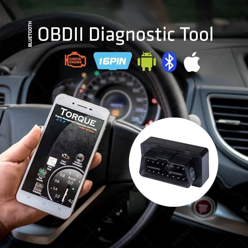 Maclean OBD2 MCE200, Bluetooth 4.0 цена и информация | Adapteriai, USB šakotuvai | pigu.lt