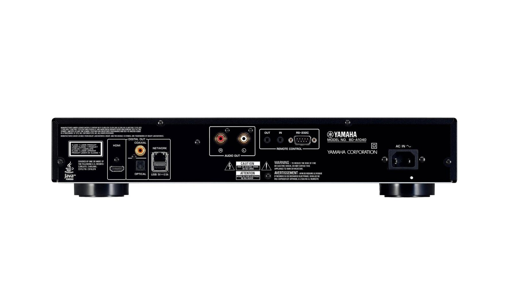 Yamaha BD-A1040 kaina ir informacija | Vaizdo grotuvai | pigu.lt