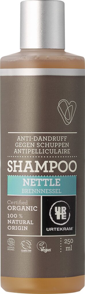 Dilgėlių šampūnas nuo pleiskanų Urtekram 250 ml kaina ir informacija | Šampūnai | pigu.lt