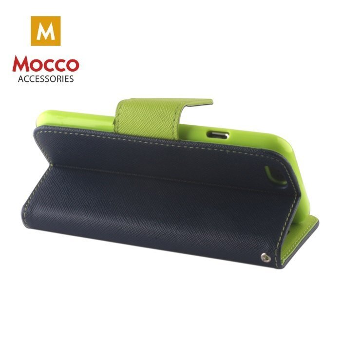 Atverčiamas dėklas Mocco Fancy, skirtas Nokia 7 Plus telefonui, mėlynas/žalias kaina ir informacija | Telefono dėklai | pigu.lt