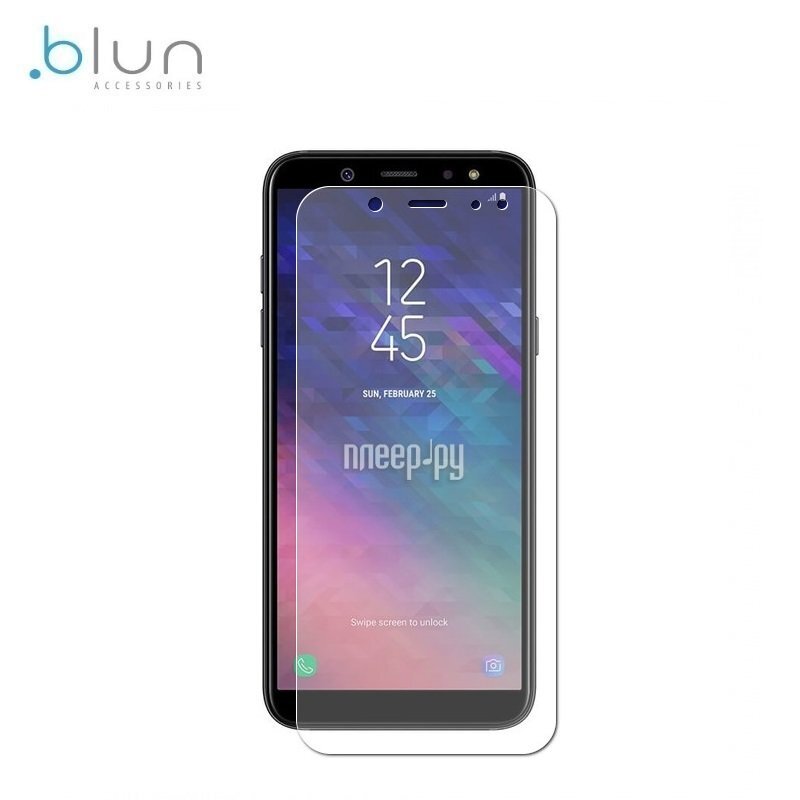 Apsauginis stiklas Blun skirtas Samsung J600F Galaxy J6 (2018), skaidrus kaina ir informacija | Apsauginės plėvelės telefonams | pigu.lt