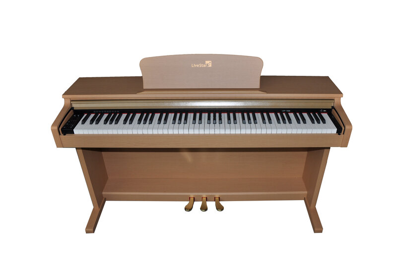 LiveStar LDP100B skaitmeninis pianinas (šviesus medis) kaina | pigu.lt