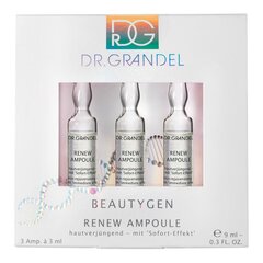 Atnaujinančios veido odą ampulės Dr. Grandel Beautygen Renew 3 x 3 ml kaina ir informacija | Veido aliejai, serumai | pigu.lt