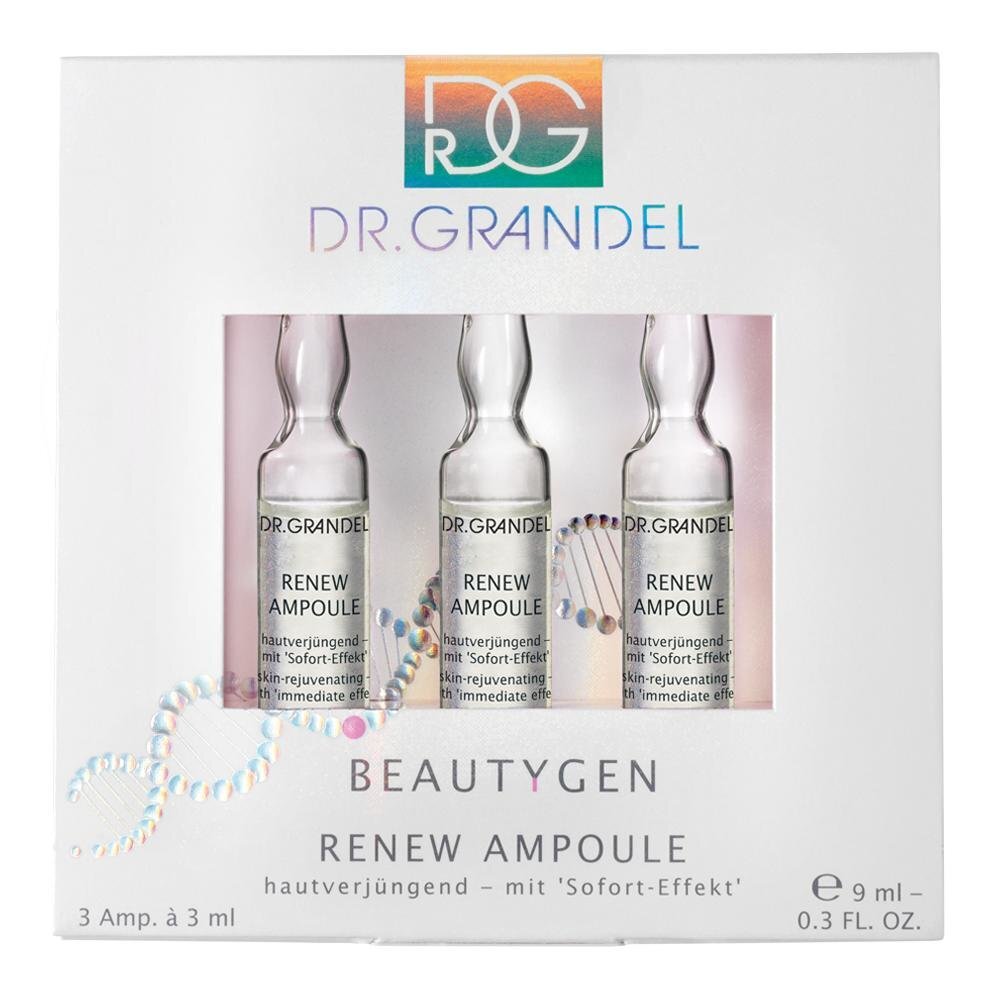 Atnaujinančios veido odą ampulės Dr. Grandel Beautygen Renew 3 x 3 ml цена и информация | Veido aliejai, serumai | pigu.lt