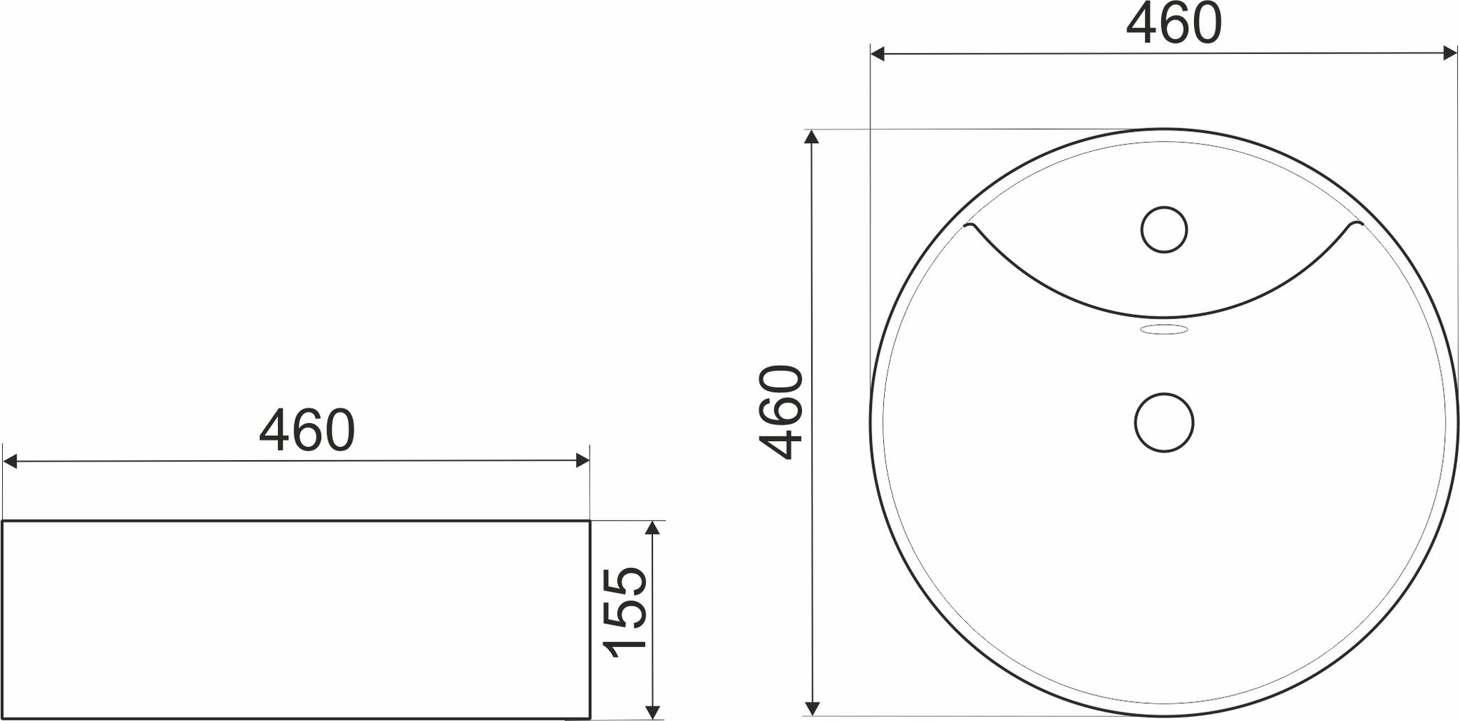 Keramikinis praustuvas Kerra KR 138 kaina ir informacija | Praustuvai | pigu.lt