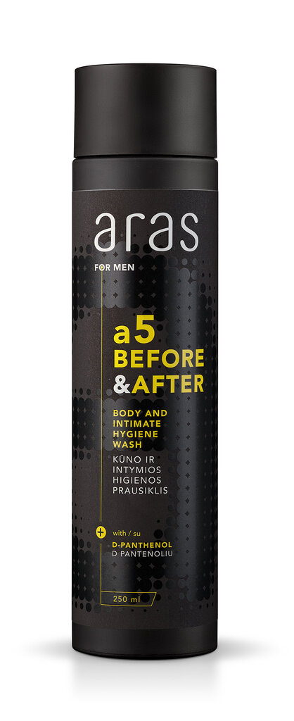 Dušo želė Aras A5 Before&After vyrams 250 ml kaina ir informacija | Dušo želė, aliejai | pigu.lt