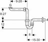 Baldinis sifonas praustuvui Geberit, baltas kaina ir informacija | Sifonai | pigu.lt