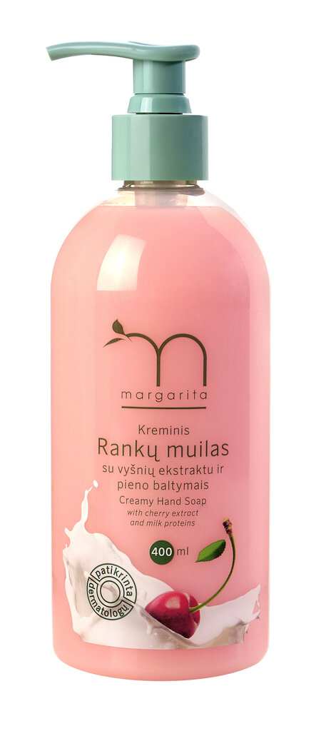 Rankų muilas su pieno baltymais Margarita 400 ml kaina ir informacija | Muilai | pigu.lt