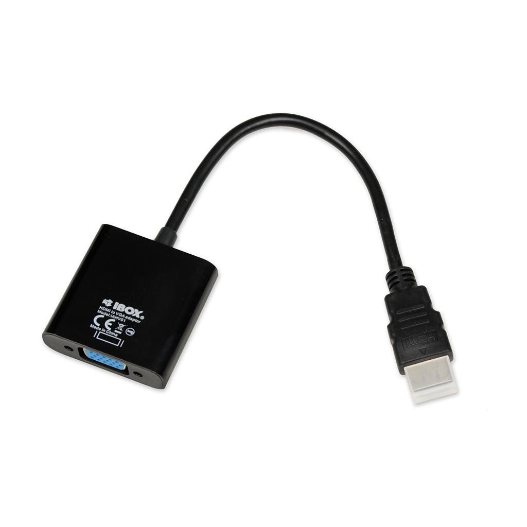 iBOX adapteris HDMI/VGA kaina ir informacija | Adapteriai, USB šakotuvai | pigu.lt