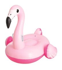 Pripučiamas žaislas-plaustas Bestway Pink Flamingo, 145x121 cm kaina ir informacija | Pripučiamos ir paplūdimio prekės | pigu.lt