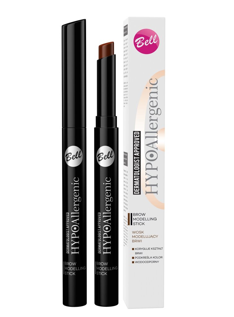 Antakių vaškas Bell HypoAllergenic Brow Modelling Stick 7 g, 02 kaina ir informacija | Antakių dažai, pieštukai | pigu.lt