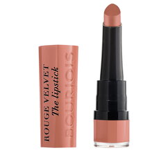 BOURJOIS Paris Rouge Velvet The Lipstick помада 2,4 г, 01 Hey Nude! цена и информация | Помады, бальзамы, блеск для губ | pigu.lt