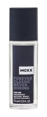 Mexx Forever Classic Never Boring дезодорант для мужчин 75 мл цена и информация | Мужская парфюмированная косметика | pigu.lt