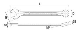 6mm lehtsilmusvõti 0335 цена и информация | Механические инструменты | pigu.lt