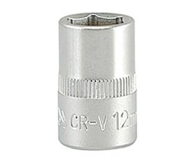 Šešiakampė galvutė , CrV, 3/8 12mm kaina ir informacija | Mechaniniai įrankiai | pigu.lt