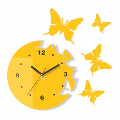 Настенные часы "Летающие бабочки"  цена и информация | Часы | pigu.lt